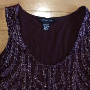 Knit crochet tank